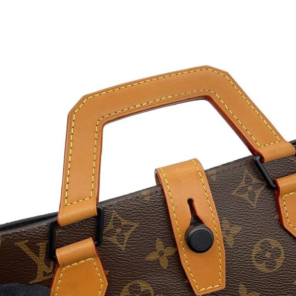 LOUIS VUITTON Mini tote Damier Ebene Canvas Giant / Monogram Noir N - Picture 6 of 16